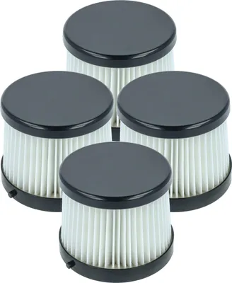 Produktbild von vhbw 4 Staubsaugerfilter kompatibel mit Dewalt DCV5011H, DCV501HB Staubsauger - HEPA-Filter Schwarz Weiß