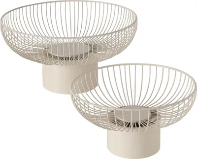 Produktbild von Obstschalen CINDY aus Metall, Ø 30–39 cm, 2er-Set