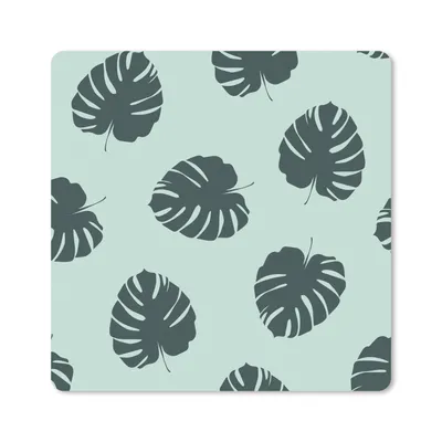 Produktbild von MuchoWow® Mauspad Mousepad Sommer - Blätter - Monstera 20x20 cm - Mousepads - Maus Mat - Pad - Mausunterlage - Desk Mat - Bureauartikeln