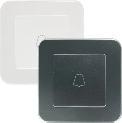 Produktbild von Druckschalter mit Classic Rahmen Weiß