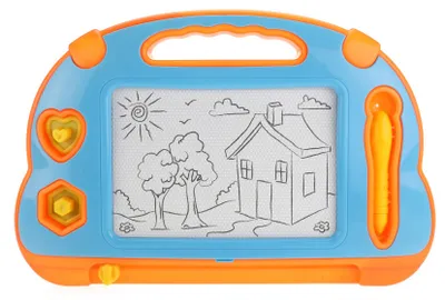 Image de tableau à dessin magnétique avec personnages 30 cm bleu/orange
