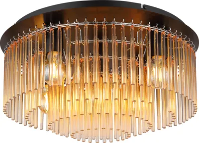 Produktbild von Globo Lighting Deckenleuchte Metall schwarz matt, 5x E27
