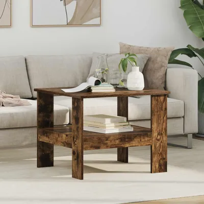 Produktbild von "Schlussverkauf" Couchtisch 1 PC  - Modernen Stil - Kaffeetisch - Geräucherte Eiche 57x55x45 cm Holzwerkstoff  C9539