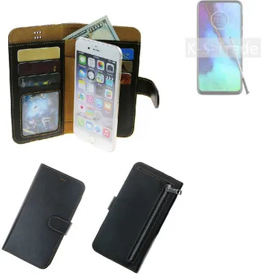 Produktbild von K-S-Trade Schutz Hülle kompatibel mit Motorola Moto G Pro Klapphülle Case Phone cover Slim Handytasche Handy Hülle schwarz aus Kunstleder (1 Stk)