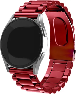 Produktbild von Strap-it Xiaomi Amazfit GTR Stahlarmband (Weinrot)