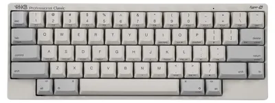 Image de Clavier mécanique compact, format 60% - Touches silencieux Topre - Touches en PBT - Blanc