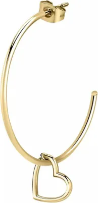 Image de Boucles d'oreilles romantiques plaquées or avec pendentif LPS02AQM16