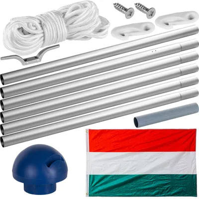 Obrázek produktu pro FLAGMASTER Vlajkový stožár s vlajkou, Maďarsko, 650 cm