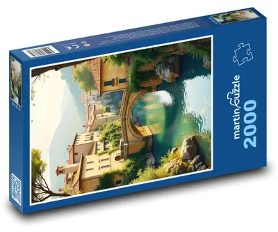 Obrázek produktu pro Puzzle 2000 Most přes řeku ve městě - martinpuzzle