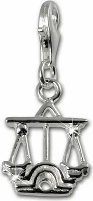 Produktbild von SilberDream Charm Schmuck Anhänger Waage Sternzeichen 925 Echt Silber FC7110