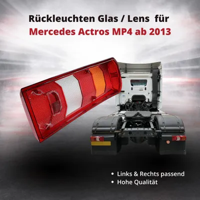 Zdjęcie produktu dla Szkło tylnych świateł / soczewka tylnego światła do Mercedes Actros MP4 od 2013 r. | Lewa i prawa strona | Oryginalna część A0025447390