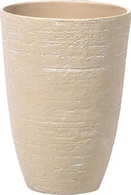 Zdjęcie produktu dla BELIANI Doniczka okrągła 50 cm beżowa dom taras ogród
