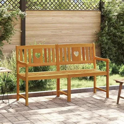 Imagen del producto de Banco de jardín de acacia maciza, 150 cm