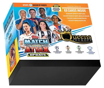 Zdjęcie produktu dla Topps Queens of Europe Pack UEFA Champions League Match Attax Update Collection 2024/25 Trading and Collectible Card Game