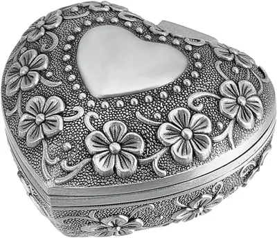 Produktbild von Vintage-Schmuckkästchen in Herzform für Schmuck
