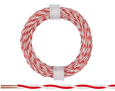 Immagine prodotto di Cavo gemellato 0,04 mm² / 10 m rosso-bianco
