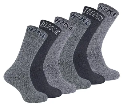Produktbild von 6er Pack Herren Baumwolle Wandersocken Gepolstert | Trekkingsocken für Sommer