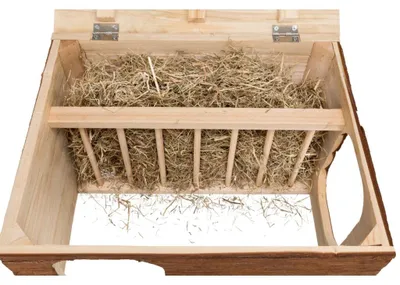 Produktbild von TRIXIE Haus Hilke mit integrierter Heuraufe - diverse - 40 × 23 × 32 cm