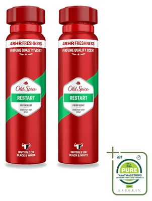 Obrázek produktu pro 2 kusy deodorantu Old Spice Restart ve spreji - 150 ml - velkopackové balení