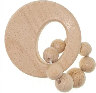Produktbild von Hess Holz Rassel Kreis natur Babyspielzeug Greifling