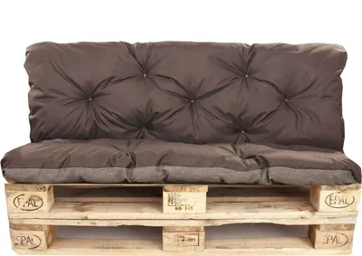 Immagine prodotto di Cuscini per mobili pallet seduta 120x60 / schienale 120x50cm | Cuscini per sedute pallet marrone-Simple| Cuscini per sedute pallet da esterno