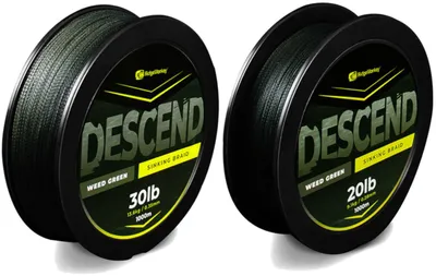Produktbild von RidgeMonkey Descend Sinking Braid - 1000m Karpfenschnur, Durchmesser/Tragkraft:0.35mm / 30lb / 13.6kg