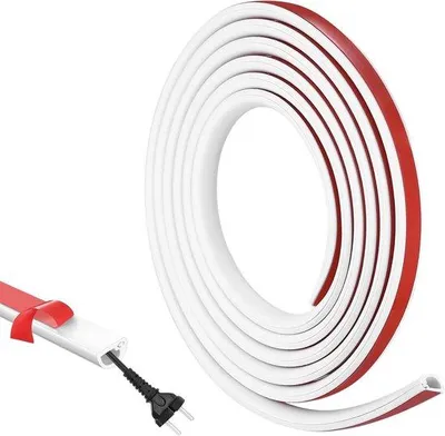 Obrázek produktu pro Bílý flexibilní systém pro vedení kabelů, 3 m