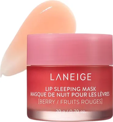 Produktbild von Laneige Lip Sleeping Mask EX Berry – 20g Lippenmaske für intensive Feuchtigkeit, regeneriert rissige Lippen, beruhigt mit Sheabutter, Murumuru-Butter und Fruchtextrakten