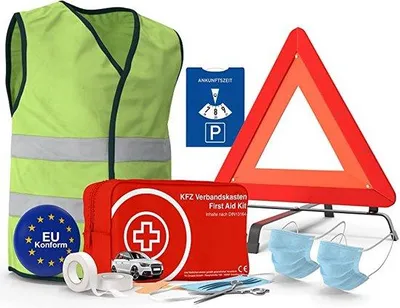 Produktbild von Notservice-Kit, Sicherheitssatz / Autopannensatz, Verbandkasten, Auto, Notfall-Kit