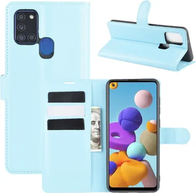 Produktbild von Samsung Galaxy A21s Hülle - Coverup Klapphülle - Hellblau