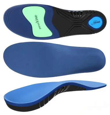 Image de Semelles intérieures avec support de voûte plantaire élevé - Amortissantes - Soulagement de la douleur - Semelles pour soulager les douleurs au talon - Inserts orthopédiques - Adaptées aux pointures 45-48