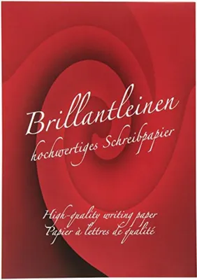 Produktbild von Rössler Papier - - Briefblock A4 50 Blatt 80 gr., Brillantleinen weiß - Liefermenge: 1 Stück