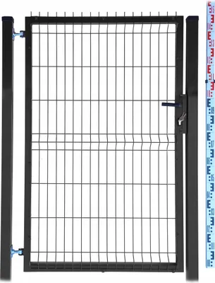 Obrázok produktu pre PANELOVÁ BRÁNKA 150 cm dva STĽPY | čierna RAL9005 | záhradný plot
