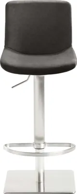 Produktbild von Bar-/Tresenhocker 1287 Gestell Edel- stahl , Sitzschale schwarzgrau,