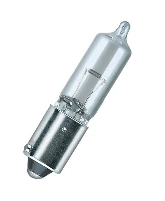 A single clear glass light bulb with a silver metal base, isolated on a white background.