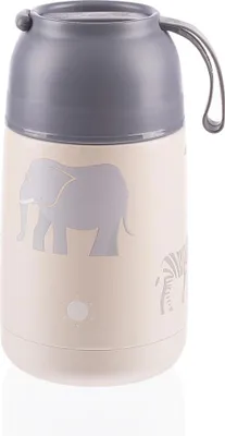 Zdjęcie produktu dla ZOPA Termos na żywność z silikonowym uchwytem 620 ml, Safari