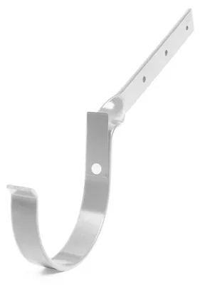 Immagine prodotto di BRYZA Gancio metallico per grondaie, piegato, diametro 125 mm, bianco RAL 9010