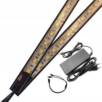 Image de Media-Comp Bandeau LED Noir 40cm Éclairage d'Armoire
