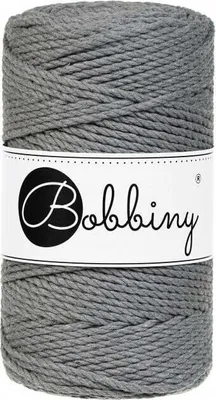 Obrázek produktu pro Bobbiny 3PLY Macramé Rope 3 mm 100 m Stone Grey Šňůra
