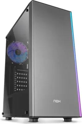 Productafbeelding van Behuizing Semitour Micro ATX / Mini ITX / ATX NOX Infinity Omega LED RGB, zwart