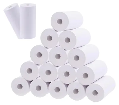 Productafbeelding van 15 stuks thermische rollen voor kindercamera, 57 x 30 mm, wit