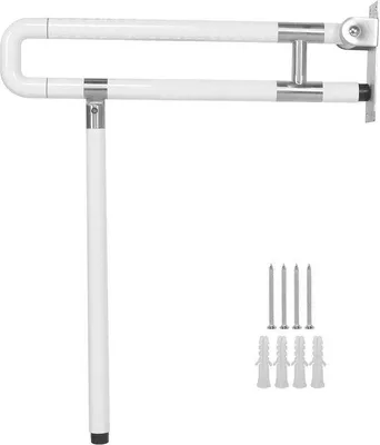 Immagine prodotto di Barre di sostegno per WC - Barre di sostegno a forma di U per WC destinate ad anziani, persone con disabilità e donne in gravidanza - Ausilio antiscivolo per la doccia.