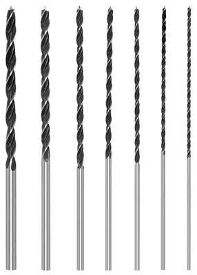Holzbohrer-Set 7-teilig, 4-12 mm x 300 mm, Spiralbohrer