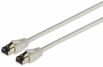 Produktbild von Patchkabel Cat.8.1 F/FTP PIMF LSZH grau 1m