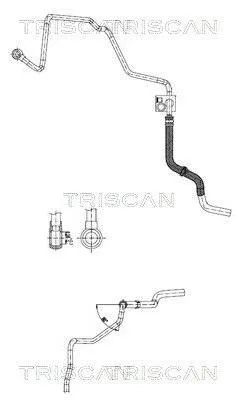 Produktbild von TRISCAN 8516 29055 Servoleitung für VW Golf IV Schrägheck (1J1) von Lenkgetriebe nach Ausgleichsbehälter
