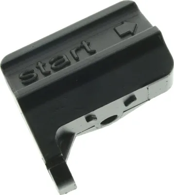 Produktbild von Simson Starterzugwiderlager mit *Start*-Logo - schwarz PPB - S51, S53, S70, S83, SR50, SR80