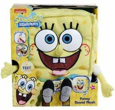 Image de Bob l'éponge en peluche avec son Bob l'éponge 30 cm