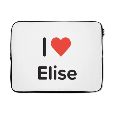 Produktbild von MuchoWow® Laptop Hülle 15 Zoll Ich liebe - Elise - Mädchen Laptoptasche - Laptoptasche - Sleeve - Rundum-Schutz