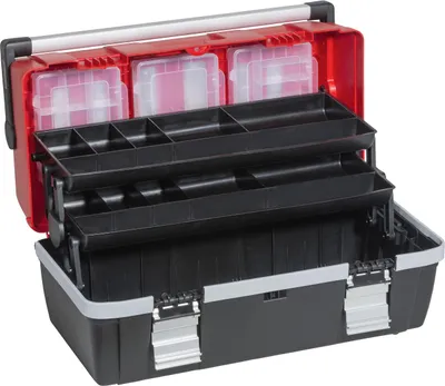 Produktbild von allit Werkzeugkoffer McPlus Alu >C< 22 PP rot/schwarz unbestückt