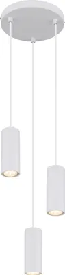 Produktbild von Globo Lighting Hängeleuchte Metall weiß matt, 3x GU10